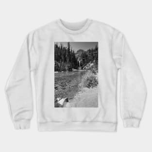 Glacier National Park Stream in the Mountains Crewneck Sweatshirt